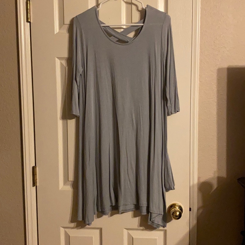 Loose fit 3/4 sleeve dress